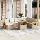 Zwarte tuinset van gepoedercoat staal met comfortabele afmetingen - beige en crèmekleurig / zonder opbergruimte