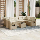 Zwarte tuinset van gepoedercoat staal met waterdichte tas en afmetingen - beige en crèmekleurig / Met tafel - Tuinsets