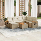 Zwarte tuinset van gepoedercoat staal met waterdichte tas voor buiten gebruik - beige en crèmekleurig / Met tafel