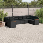 Zwarte tuinset van gepoedercoat staal met waterdichte tas voor buiten - Zwart / Zonder tafel - Tuinsets