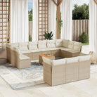 Zwarte tuinset van gepoedercoat staal met waterdichte tas voor buiten - beige en crèmekleurig - Tuinsets