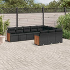 Zwarte tuinset van gepoedercoat staal met waterdichte zak voor buitenplezier - Zwart / Zonder tafel - Tuinsets