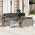 Zwarte tuinset van gepoedercoat staal voor comfortabel buiten ontspanning - Grijs / Met tafel - Tuinsets