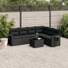 Zwarte tuinset van gepoedercoat staal voor comfortabel buiten genieten - Zwart / Met tafel - Tuinsets