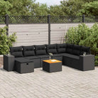 Zwarte tuinset van gepoedercoat staal voor comfortabel buiten genieten - Zwart / met opbergruimte - Tuinsets