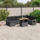 Zwarte tuinset van gepoedercoat staal voor comfortabel buiten vertoeven - Tuinsets
