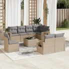 Zwarte tuinset van gepoedercoat staal voor comfortabel buiten ontspanning - Beige en grijs / Zonder tafel - Tuinsets