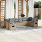 Zwarte tuinset van gepoedercoat staal voor comfortabel buitengebruik - Beige en grijs / Zonder tafel - Tuinsets