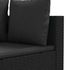 Zwarte tuinset van gepoedercoat staal voor comfortabel buitenplezier - Tuinsets