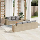 Zwarte tuinset van gepoedercoat staal voor comfortabel buitenplezier - Beige en grijs - Tuinsets