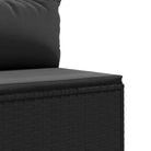 Zwarte tuinset van gepoedercoat staal voor comfortabel buitenplezier - Tuinsets