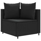 Zwarte tuinset van gepoedercoat staal voor comfortabel buitenplezier - Tuinsets