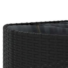 Zwarte tuinset van gepoedercoat staal voor comfortabel buitenplezier - Tuinsets
