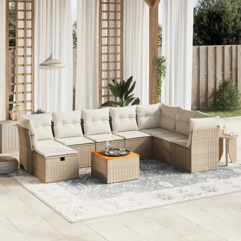 Zwarte tuinset van gepoedercoated staal voor terras en tuinruimte - beige en crèmekleurig / zonder opbergruimte