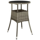 Zwarte tuinset van poly rattan en gepoedercoat staal voor comfort - Tuinsets