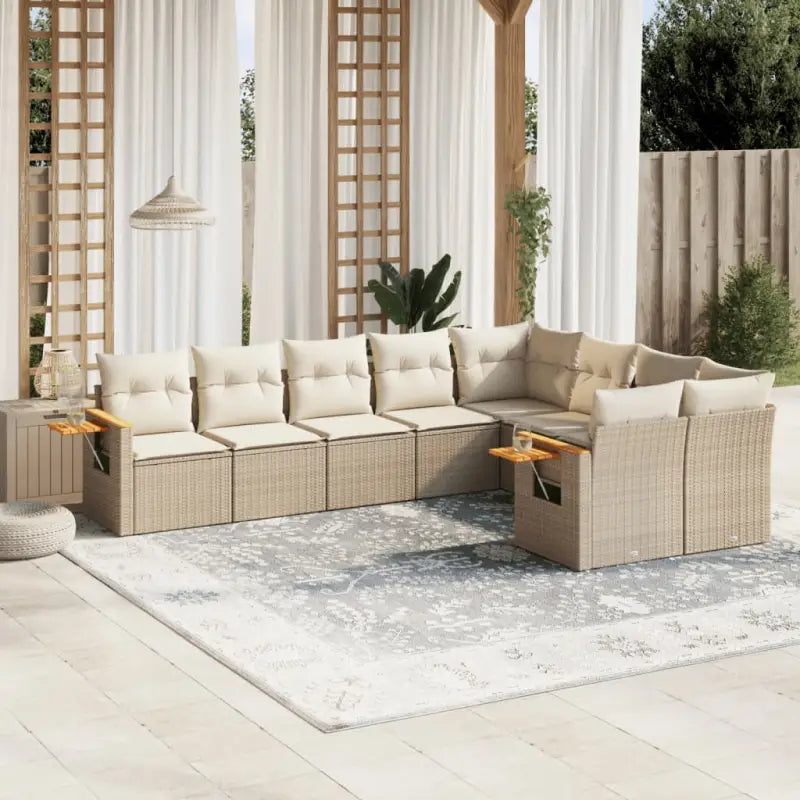 Zwarte tuinsets met waterdichte tas en gepoedercoat staal - beige en crèmekleurig / Zonder tafel - Tuinsets