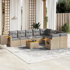 Zwarte tuinsets met waterdichte tas en gepoedercoat staal - Beige en grijs / Met tafel - Tuinsets