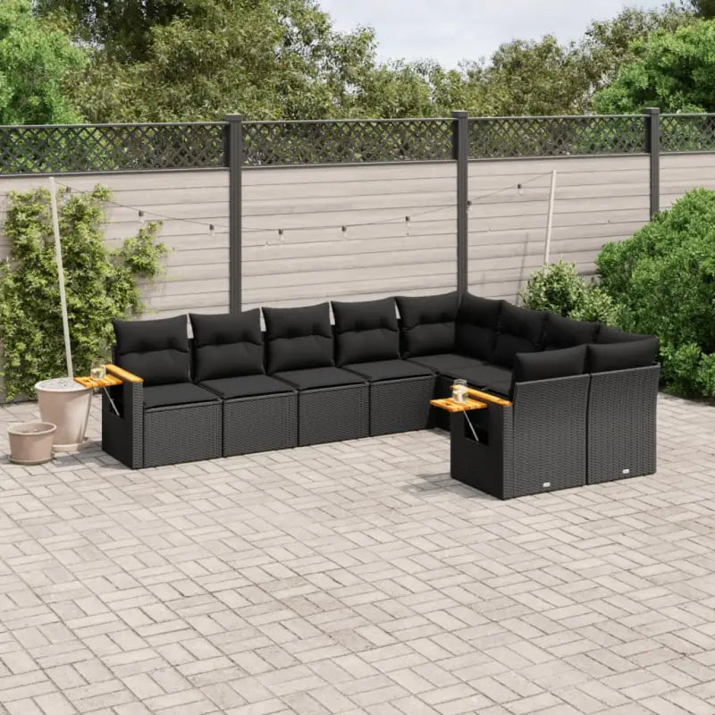 Zwarte tuinsets met waterdichte tas en gepoedercoat staal - Zwart / Zonder tafel - Tuinsets