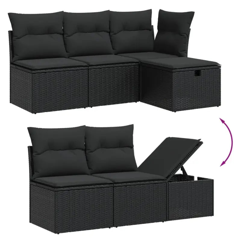 Zwarte tuinspullen met gepoedercoat staal voor comfortabel tuinplezier - Tuinsets