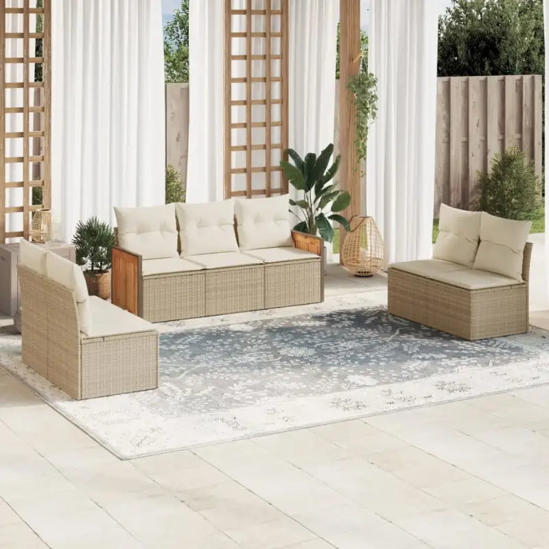 Zwarte tuinstoelset met waterdichte zak en gepoedercoat staal - beige en crèmekleurig / Zonder tafel - Tuinsets