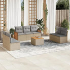 Zwarte tuinstoelset met waterdichte zak en gepoedercoat staal - Beige en grijs / Met tafel - Tuinsets