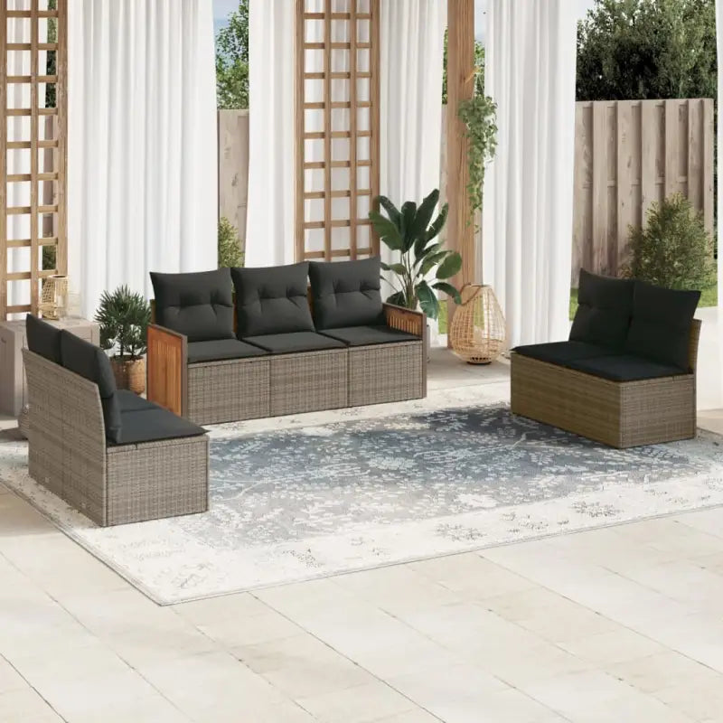 Zwarte tuinstoelset met waterdichte zak en gepoedercoat staal - Grijs / Zonder tafel - Tuinsets