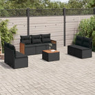 Zwarte tuinstoelset met waterdichte zak en gepoedercoat staal - Zwart / Met tafel - Tuinsets