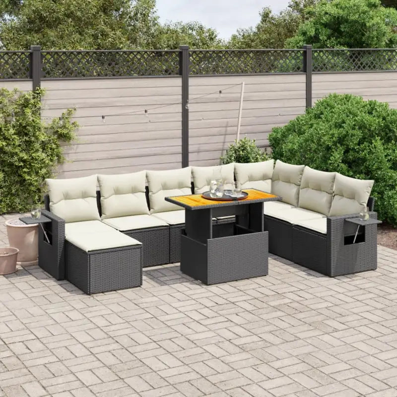 Zwarte tuinstoelset van gepoedercoat staal met elegante afmetingen - Tuinsets