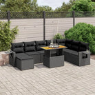 Zwarte tuinstoelset van gepoedercoat staal met elegante afmetingen - Zwart / zonder opbergruimte - Tuinsets