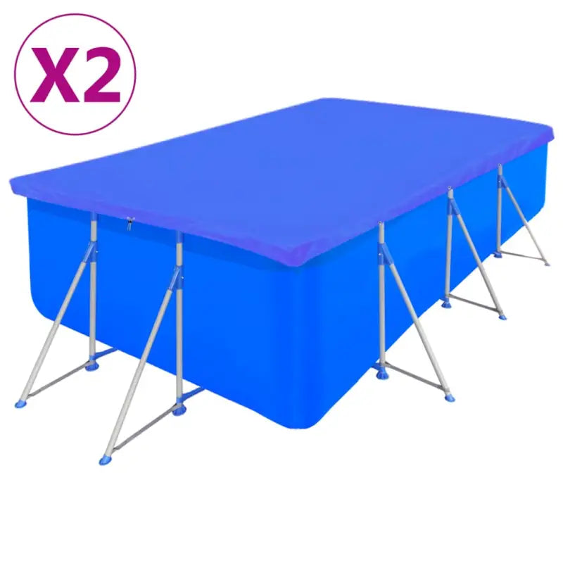 Zwembadhoes en Grondzeil voor Rechthoekig Bovenbouw Zwembad - 400 x 207 cm / 2 - Zwembadhoezen & grondzeilen