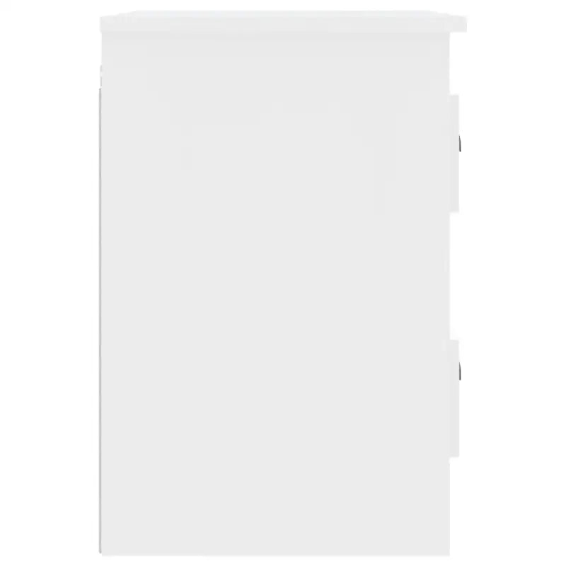 Zwevend nachtkastje in hoogglans wit met elegant ontwerp - Nachtkastjes