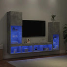 Zwevend TV meubel in Grijs Sonoma met RGB LED-verlichting - Betongrijs / 1 - Tv-meubels