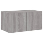 Zwevend tv-meubel in grijs sonoma met rgb led-verlichting - Tv-meubels