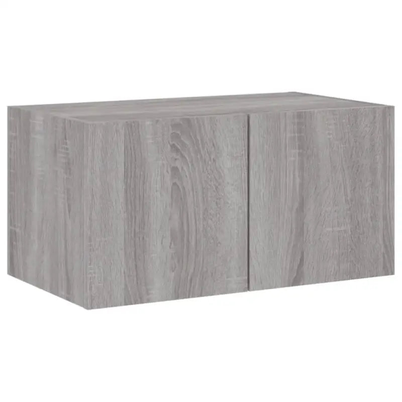 Zwevend tv-meubel in grijs sonoma met rgb led-verlichting - Tv-meubels
