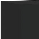 Zwevend tv-meubel met rgb led-verlichting van bewerkt hout - Tv-meubels