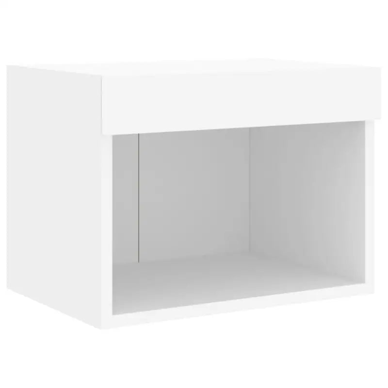 Zwevend tv-meubel van bewerkt hout met rgb led-verlichting - Tv-meubels