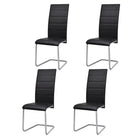 Zwevende eetkamerstoelen levering bevat voor modern interieur - Zwart / 4 - Eetkamerstoelen