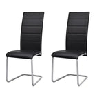 Zwevende eetkamerstoelen levering bevat voor modern interieur - Zwart / 2 - Eetkamerstoelen