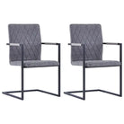 Zwevende eetkamerstoelen levering bevat voor modern interieurstijl - Donkergrijs / 2 / Ruitpatroon - Eetkamerstoelen