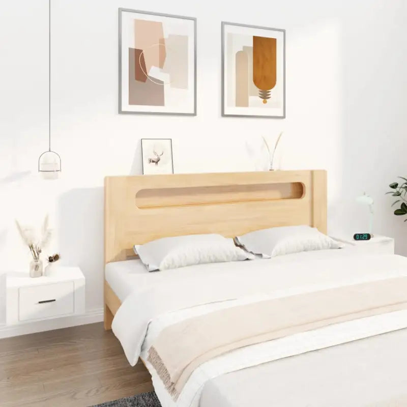 Zwevende nachtkastjes in grijs Sonoma eiken voor een tijdloos interieur - Wit / 2 - Nachtkastjes