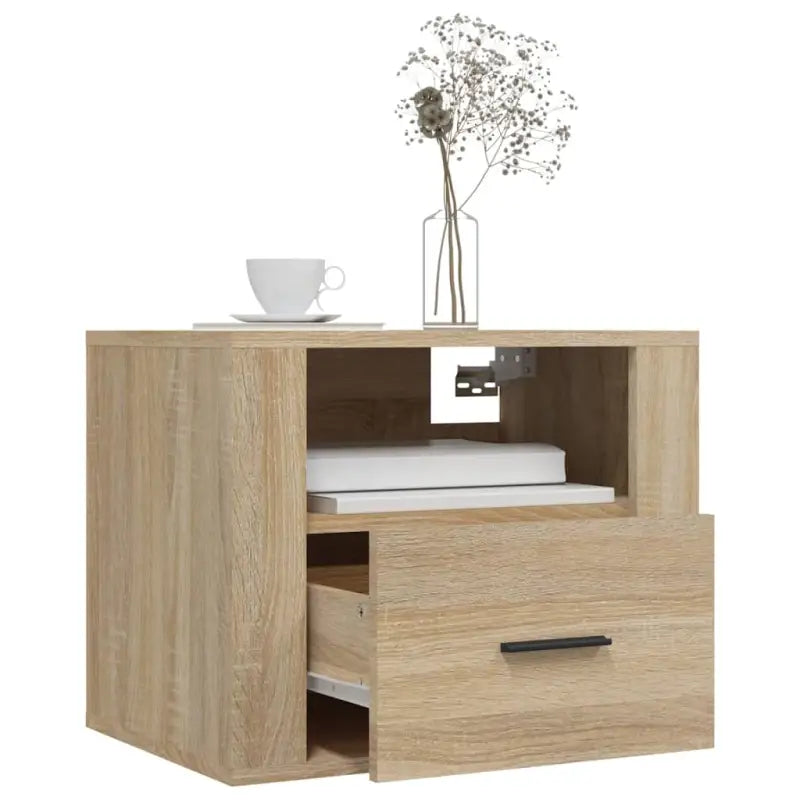 Zwevende nachtkastjes met elegant ontwerp en hoogwaardig bewerkt hout - Nachtkastjes