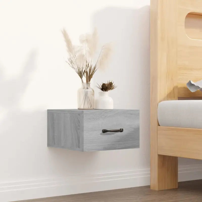 Zwevende nachtkastjes voor een elegante en ruimtebesparende muurdecoratie - Grijs sonoma / 1 - Nachtkastjes