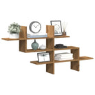 Zwevende schap van bewerkt hout voor een stijlvolle muuropslag - Eiken / 1 - Wandplanken