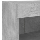 Zwevende tv-meubel van bewerkt hout met rgb led-verlichting - Tv-meubels