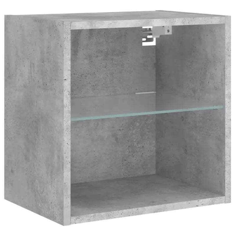 Zwevende tv-meubel van bewerkt hout met rgb led-verlichting - Tv-meubels