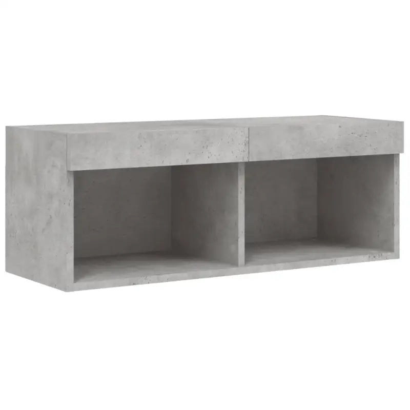 Zwevende tv-meubel van bewerkt hout met rgb led-verlichting - Tv-meubels